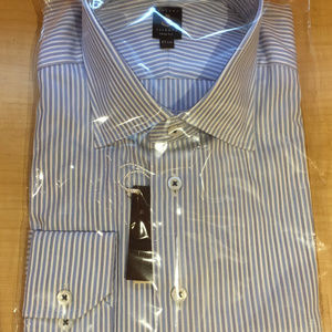 RT - BLUE AND WHITE STRIPE ESTATE DRESS SHIRT